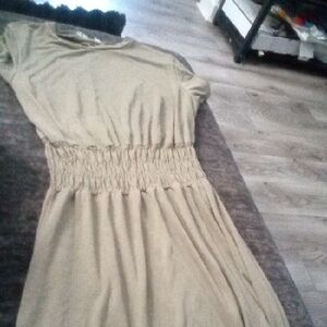 Elegant Tan Women's Dress